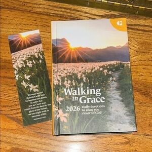 2026 Guideposts Walking in Grace Devotional Book with Bookmark